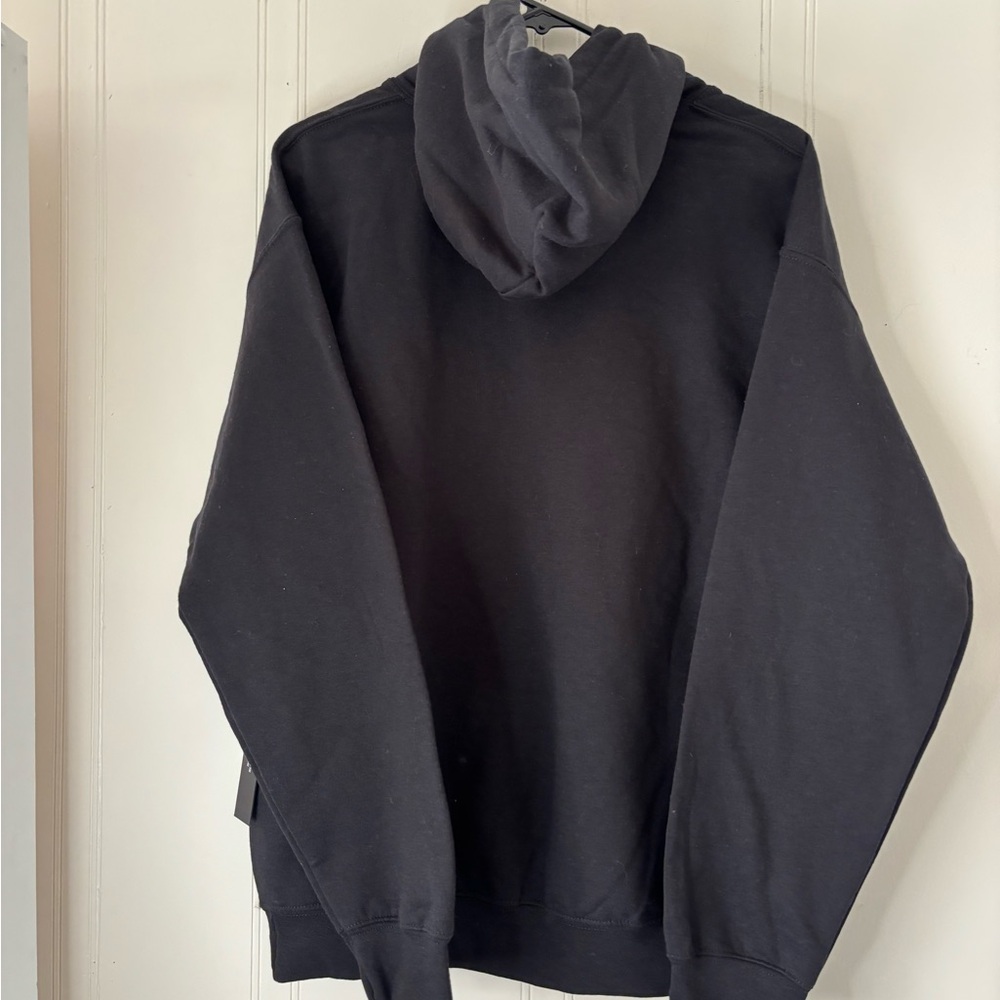 Civil Regime Black Graphic Turtleneck Hoodie Sweater - Picture 2 of 6